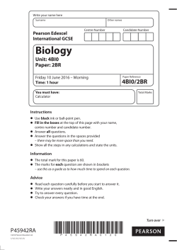 Biology - Edexcel