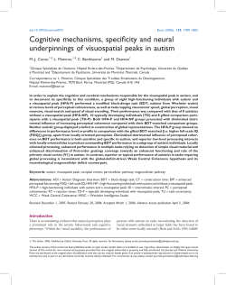Cognitive mechanisms, specificity and neural