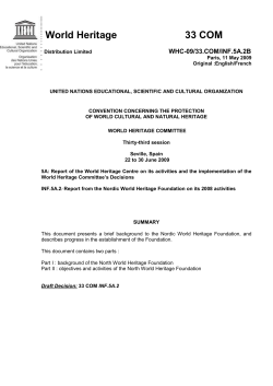 English - UNESCO World Heritage Centre