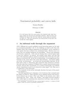 Nonclassical probability and convex hulls