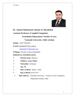 Dr. Ahmad Al-Harahsheh`s CV new