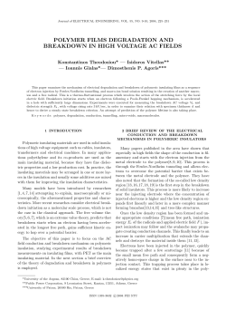 polymer films degradation and breakdown in high voltage ac fields