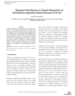 Marginal Distribution in Copula Estimation of Distribution Algorithm