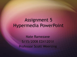 Assignment 5 Hypermedia PowerPoint