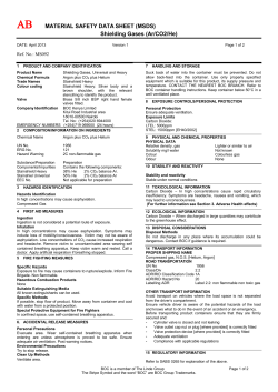 Shielding Gases (Ar/CO2/He)