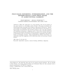 piggy-back exporting, intermediation, and the distributional gains
