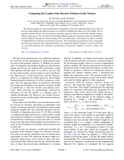 Computing the Length of the Shortest Telomere in
