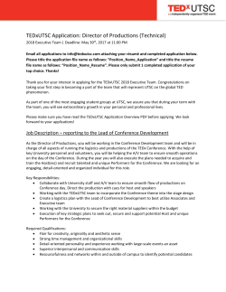 Director of Productions (Technical)