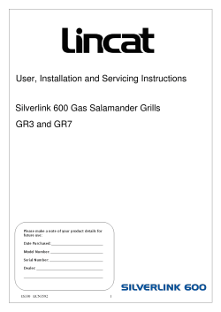 User, Installation and Servicing Instructions GR3 and GR7