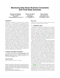 Monitoring Data-Aware Business Constraints with Finite State