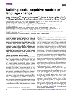 Building social cognitive models of language change