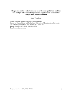 The general surplus production model under the non