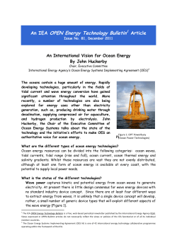 - Ocean Energy Systems