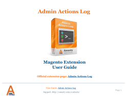 Magento Admin Actions Log Extension by Amasty | User Guide