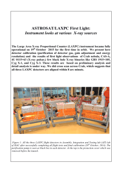 LAXPC First Light Report