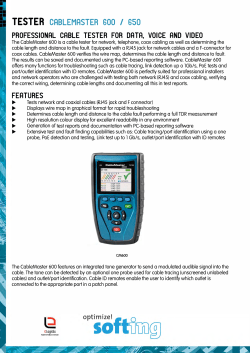 tester cablemaster 600 i 650