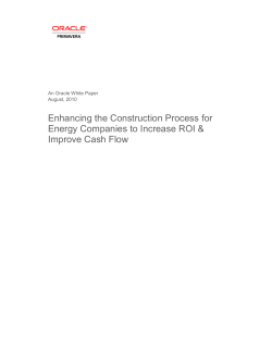 Enhancing the Construction Process for Energy Companies