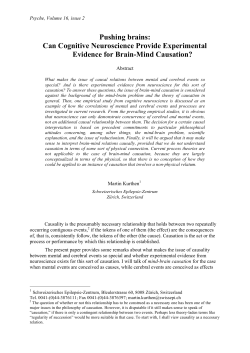 Pushing brains: Can Cognitive Neuroscience Provide