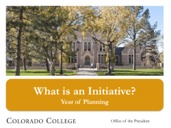 "What is an Initiative?" (slide show presentation)