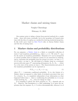 Markov chains and mixing times