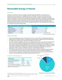 Renewable Energy in Hawaii - American Council On Renewable