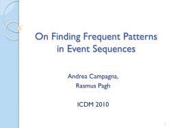 On Finding Frequent Patterns in Event Sequences