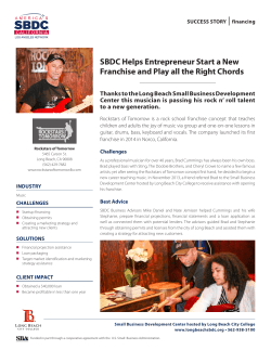SBDC Helps Entrepreneur Start a New Franchise and Play all the