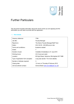 Further Particulars HRG158