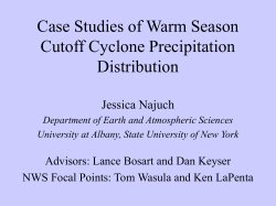 Case Studies of Warm Season Cutoff Cyclone Precipitation