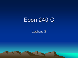 Econ 240 C - UCSB Department of Economics