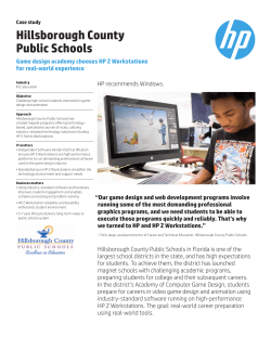 Hillsborough County Public Schools - Game Design