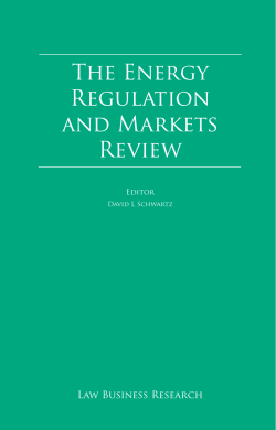 The Energy Regulation and Markets Review