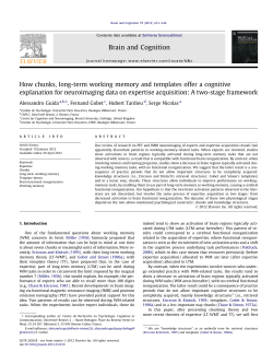 How chunks, long-term working memory and templates offer a