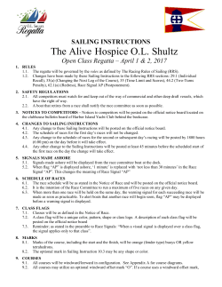 2017 OPEN Sailing Instructions