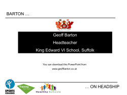 Headship - Geoff Barton