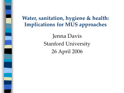 Scaling up Sustainable RWS Planning Approaches