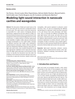 Modeling light-sound interaction in nanoscale cavities