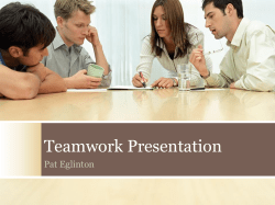Groups and Teams