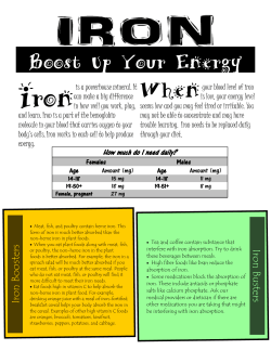 Boost Up Your Energy - University of Puget Sound