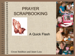 Accompanying Prayer Scrapbooking