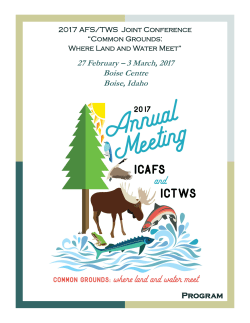 3 March, 2017 Boise Centre Boise, Idaho