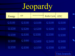 Jeopardy - Amazon S3