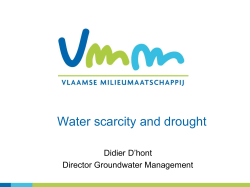 indicators for water scarcity and for droughts