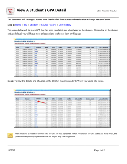 How to View A Students GPA Detail