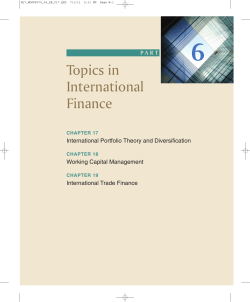 International Portfolio Theory and Diversification