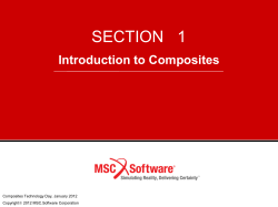 SECTION 1 - MSC Software Corporation