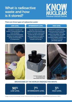 What is radioactive waste and how is it stored?
