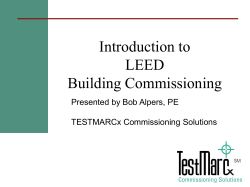 CM Workshop No. 03: LEED Presentation
