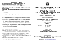 Rules - The Pony Club Branches