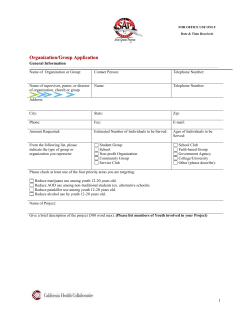 Group/Organization Application WORD